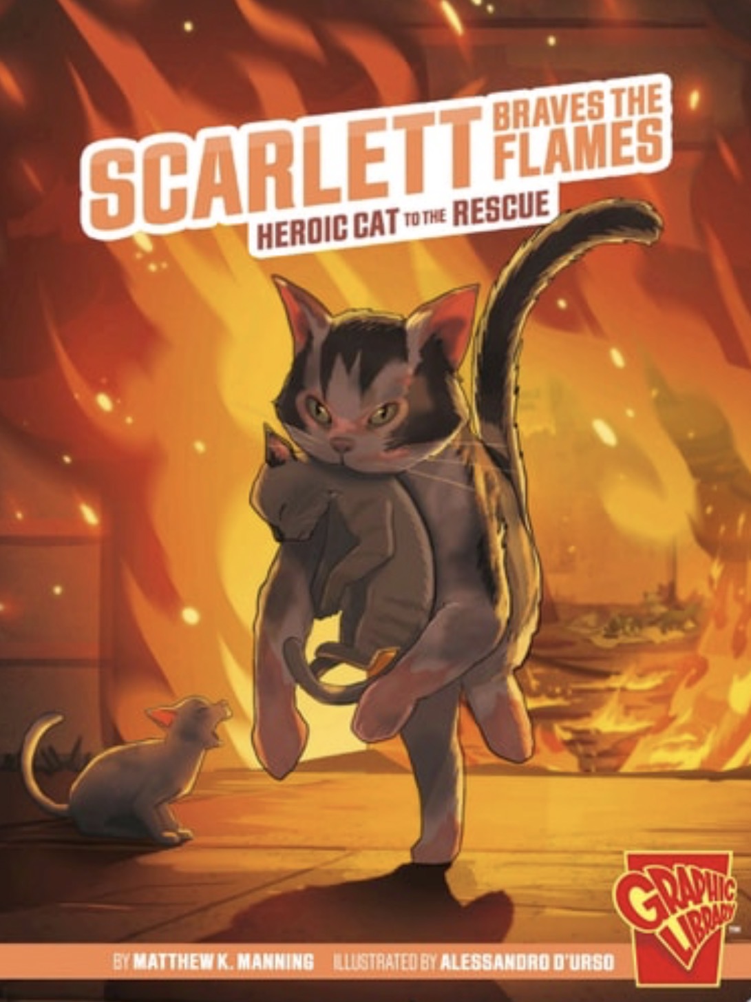 Scarlett Braves the Flames Heroic Cat to the Rescue