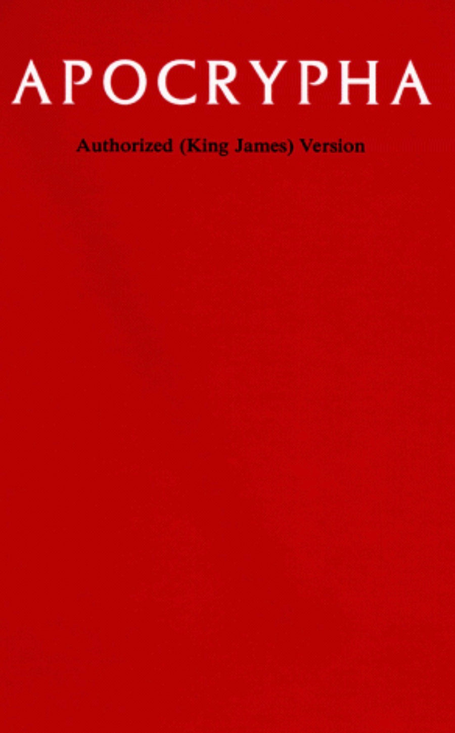 Apocrypha Authorized (King James) Version